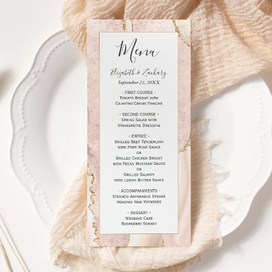 モダンアイボリー金ゴールドアガ結婚ート メニュー