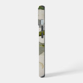モダンアイリス水彩花 iPhone 15ケース (左側面)