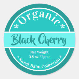 モダンアクオーガニックアリップバルムラベル ラウンドシール