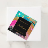 モダンアクリル絵画金ゴールド結婚ありがとう フェイバータグ (インサイチュ)