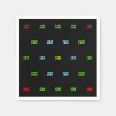 モダンアップロードされたロゴまたは画像パターンテンプレート スタンダードカクテルナプキン (正面)