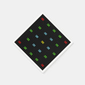 モダンアップロードされたロゴまたは画像パターンテンプレート スタンダードカクテルナプキン (角)