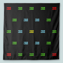 モダンアップロードされたロゴまたは画像パターンテンプレート タペストリー