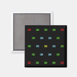 モダンアップロードされたロゴまたは画像パターンテンプレート マグネット