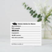 モダンアドバイスがパーティー卒業を願う ポストカード (スタンド正面)