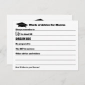 モダンアドバイスがパーティー卒業を願う ポストカード (正面/裏面)