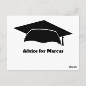 モダンアドバイスがパーティー卒業を願う ポストカード (裏面)