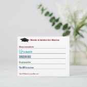 モダンアドバイスがパーティー卒業を願う ポストカード (スタンド正面)