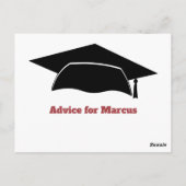 モダンアドバイスがパーティー卒業を願う ポストカード (裏面)