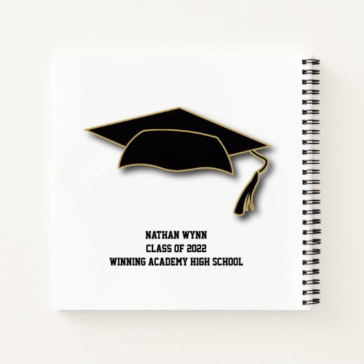 モダンアドバイス記憶残し卒業の言葉 ノートブック (裏面)