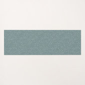 モダンアニマルプリントティール（緑がかった色）パーソナライズされた ヨガマット (裏面(横))