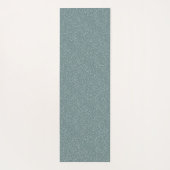 モダンアニマルプリントティール(緑がかった色)パーソナライズされた ヨガマット (裏面)