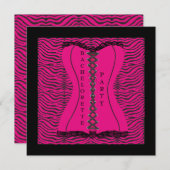 モダンアニマルプリントバチェロレッテ招待状 招待状 (正面/裏面)