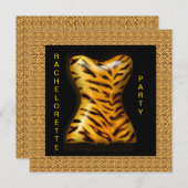 モダンアニマルプリントバチェロレッテ招待状 招待状 (正面/裏面)