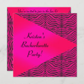 モダンアニマルプリントバチェロレッテ招待状 招待状 (正面/裏面)