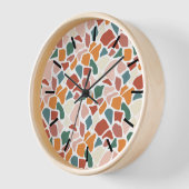 モダンアニマルプリント 壁時計 (傾斜)