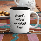 モダンアニメ見パーソナライズされたる ツートーンマグカップ