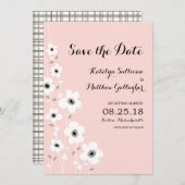 モダンアネモネ | 結婚式のご案内を保存して セーブザデート (正面/裏面)