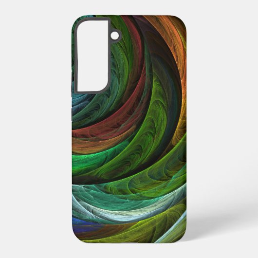モダンアブストラクトアートの華麗なる色彩 SAMSUNG GALAXYケース (裏面)