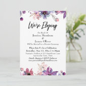 モダンアブストラクトウォーターカラーフローラルズ ウィーアーエローピング 招待状 (スタンド正面)