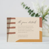 モダンアブストラクトラストアーティスティックウェディングインフォメーション エンクロージャーカード (スタンド正面)