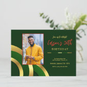 モダンアブストラクト写真招待状 招待状 (スタンド正面)