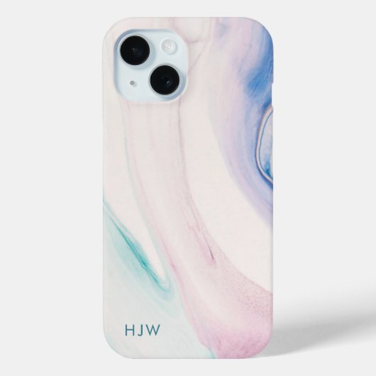モダンアブストラクト水彩スマホケース Case-Mate iPhoneケース (裏面)