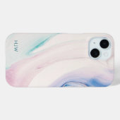 モダンアブストラクト水彩スマホケース Case-Mate iPhoneケース (裏面 (横))