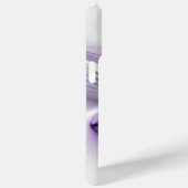 モダンアブストラクト フラワーエレガンス 紫のフラクタルアート Case-Mate iPhoneケース (裏面 / 右)