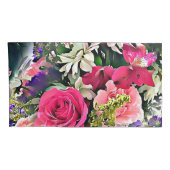 モダンアブストラクト フラワーズ フラワーロアート 枕カバー (裏面-右)