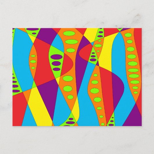 モダンアブストラクト ポストカード (正面)