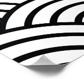 モダンアブストラクト：芸術的なデザインキャンバス ポスター (角)