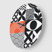 モダンアブストラクト：芸術的なデザインキャンバス。 ラージ壁時計 (傾斜)