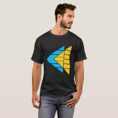 モダンアロー幾何学グラフィックTシャツ Tシャツ (正面フル)
