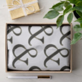 モダンアンパサンドモダンモノグラムパーソナライズされた 薄葉紙 (ギフト)