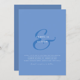 モダンアンパサンド結婚式招待QRコードRSVP