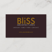 モダンアーキテスタイリッシュクチャ(写真テンプレートBusi搭載) 名刺 (裏面)