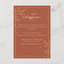 モダンアーシィブラウン受付カード