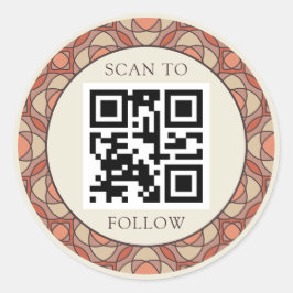 モダンアーシー モザイク ブランディング ステッカー ラベル