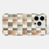 モダンアースカラー幾何学柄フォンケース - ニュートラル Case-Mate iPhoneケース (裏面 (横))