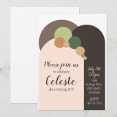 モダンアーストーン サークル インビテーション (正面/裏面)