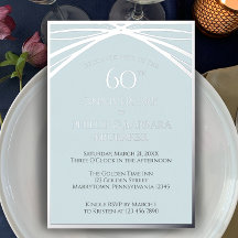 モダンアーチのシンプルなデザインで60周年記念パーティーをお祝い