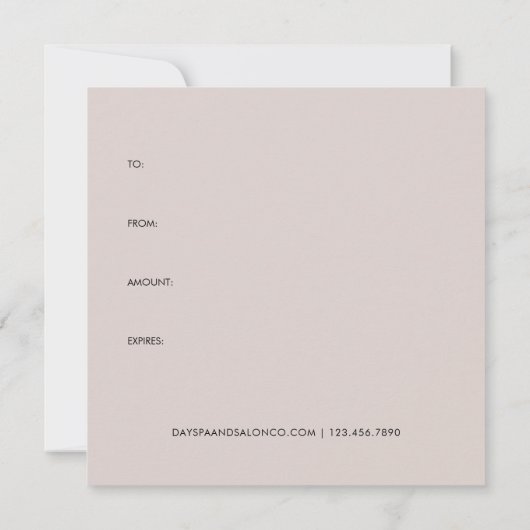 モダンアーチギフト伝票証明書 (裏面)