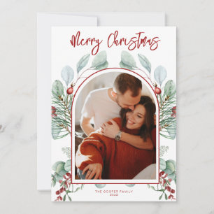 モダンアーチクリスマスカード シーズンカード