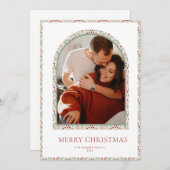 モダンアーチクリスマスカード シーズンカード (正面/裏面)