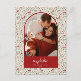 モダンアーチクリスマスカード シーズンポストカード