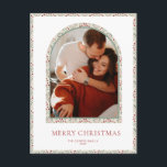 モダンアーチクリスマスカード シーズンポストカード<br><div class="desc">ホリデーカードで今シーズンの印象をユニーク残そう。このシンプルクリスマスツリーカードテンプレートは清潔なモダンデザイン。おカスタマイズ客様の情報と独自の情報を提供！</div>