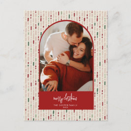 モダンアーチクリスマスカード シーズンポストカード