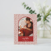 モダンアーチクリスマスカード シーズンポストカード (スタンド正面)