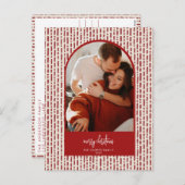 モダンアーチクリスマスカード シーズンポストカード (正面/裏面)